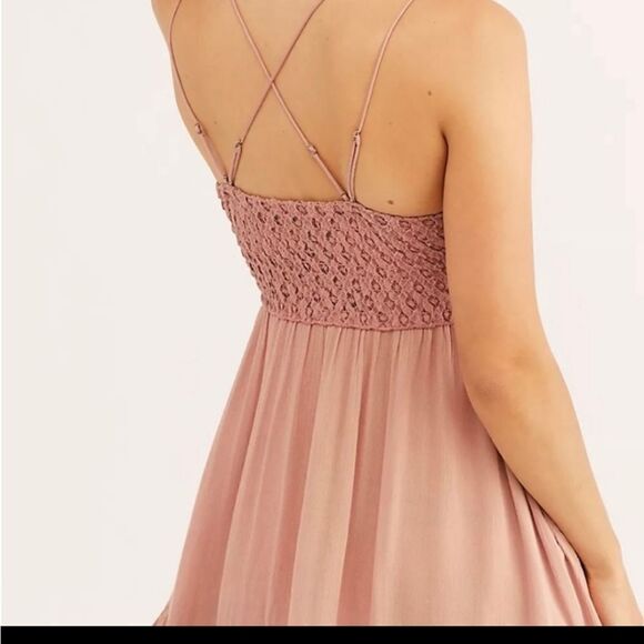 Free People Adella Slip dress in Rose NWT - Picture 7 of 8